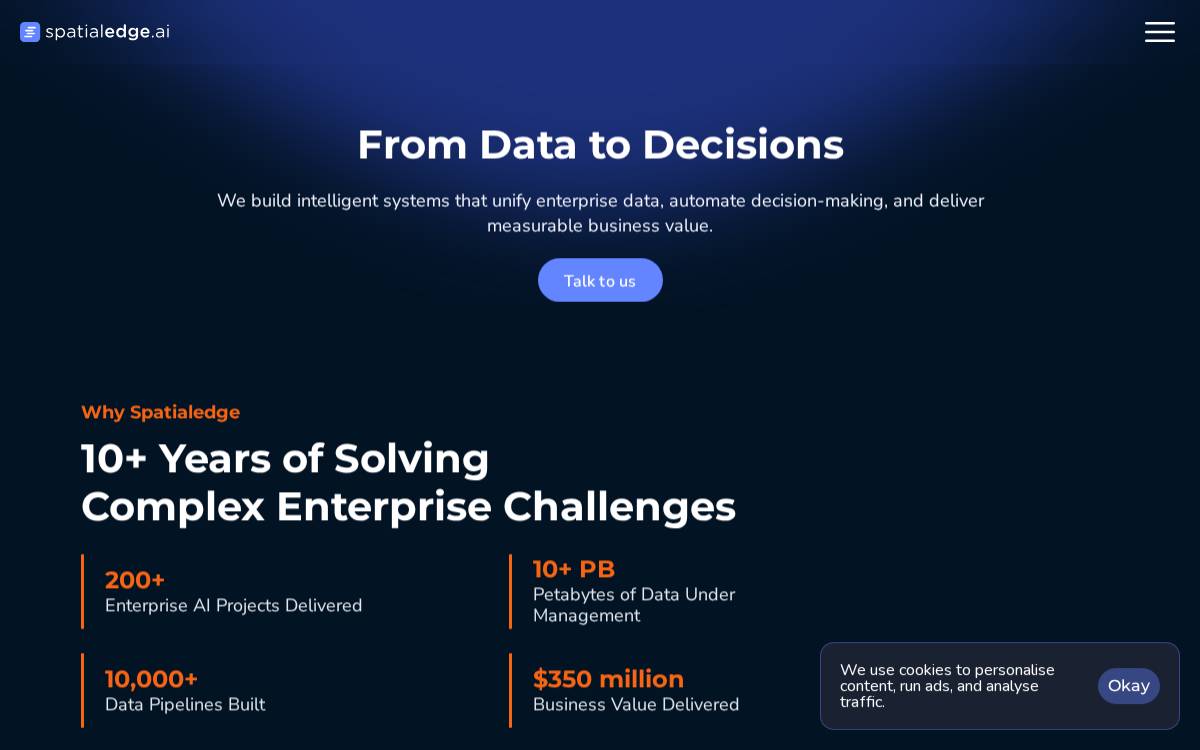 Spatialedge website preview
