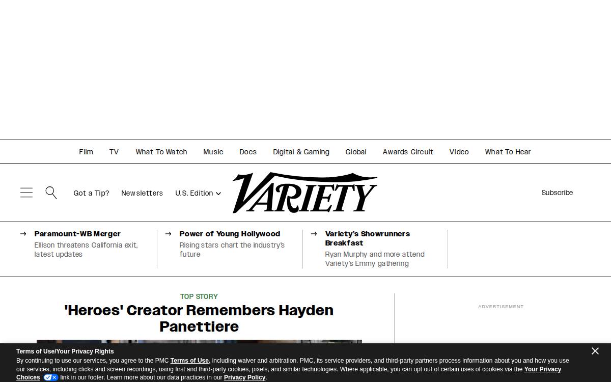 Special TV website preview