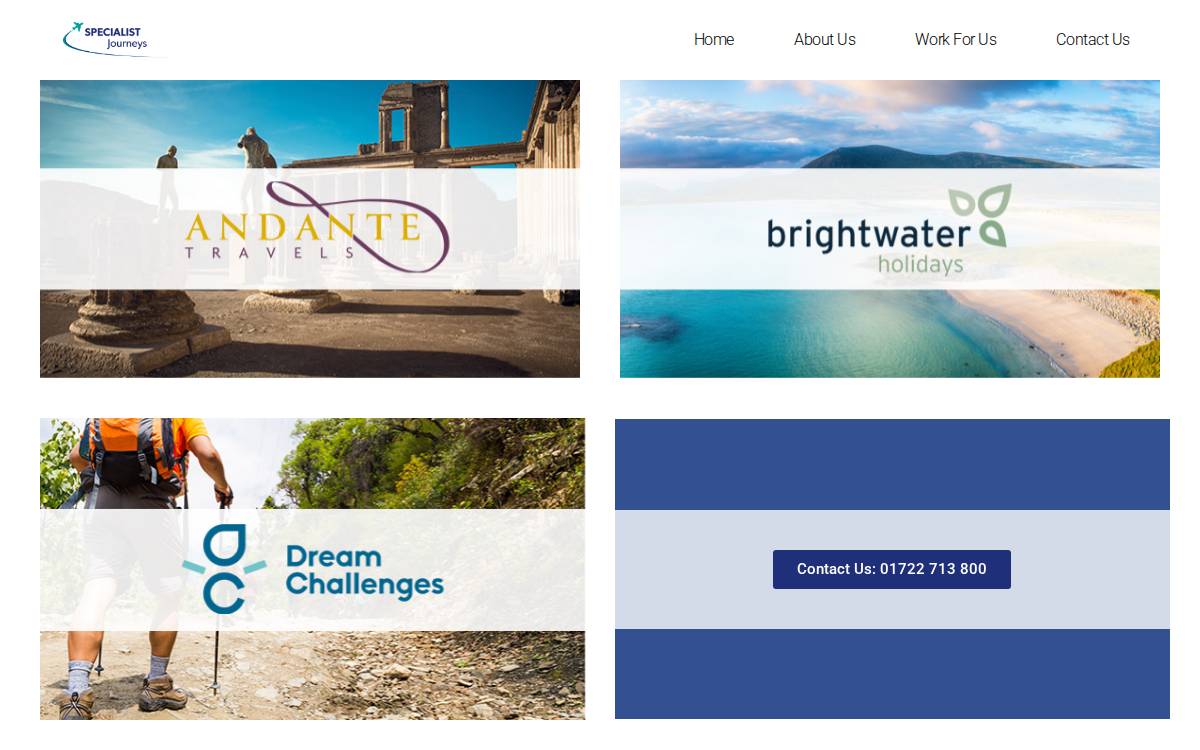Specialistjourneys website preview