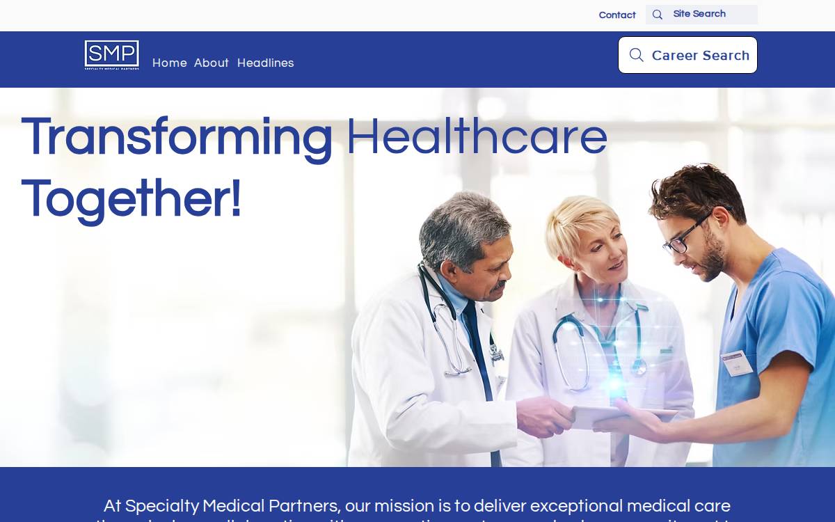 Specialtymedicalpartners website preview