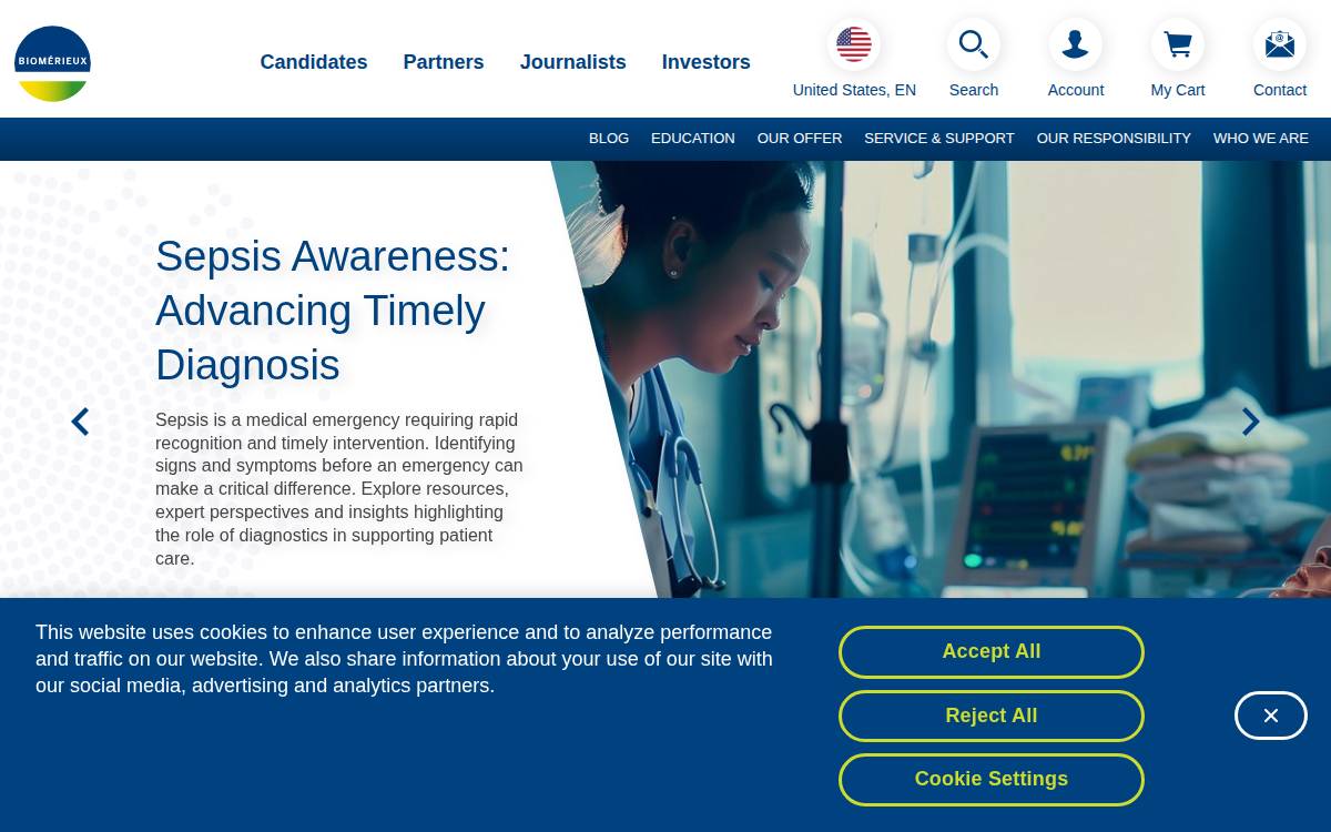 Specific Diagnostics website preview
