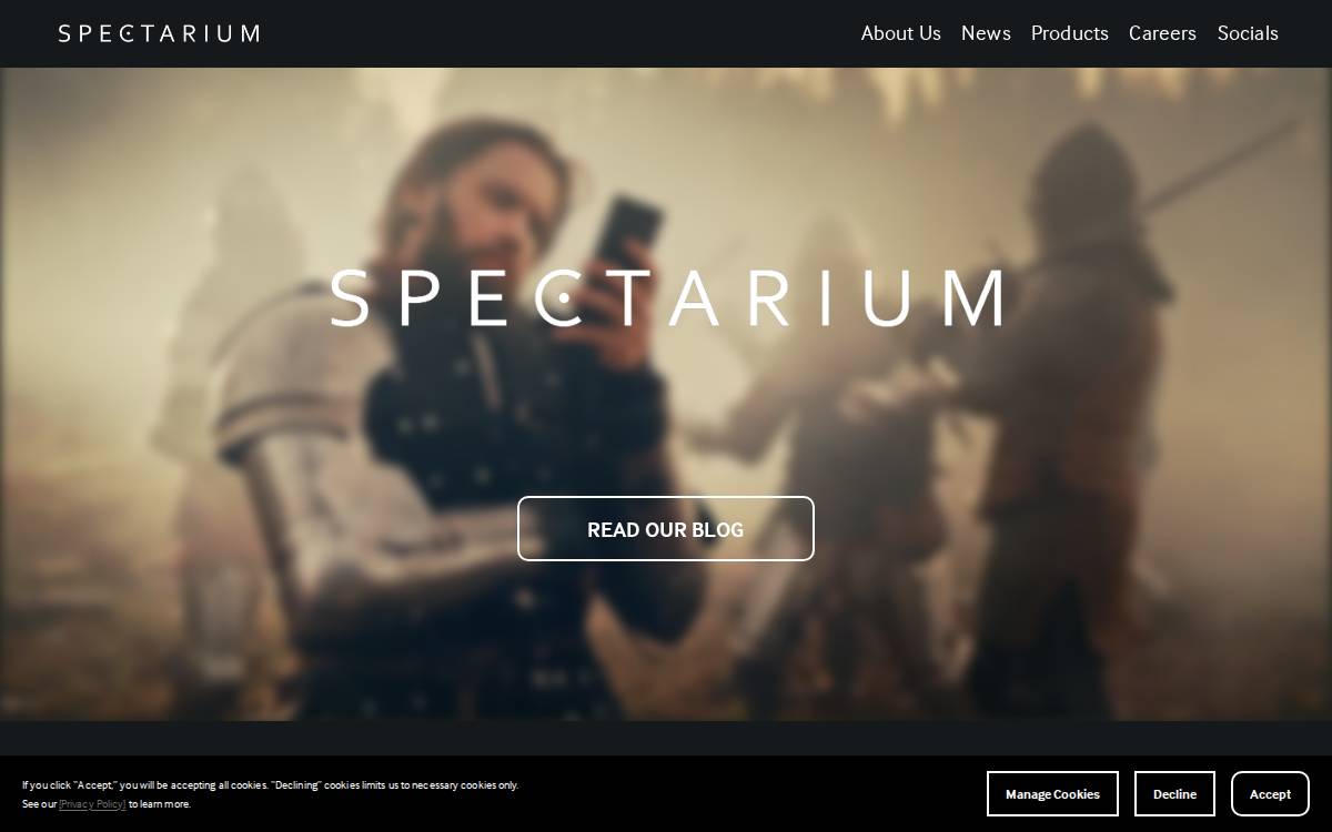 Spectarium website preview