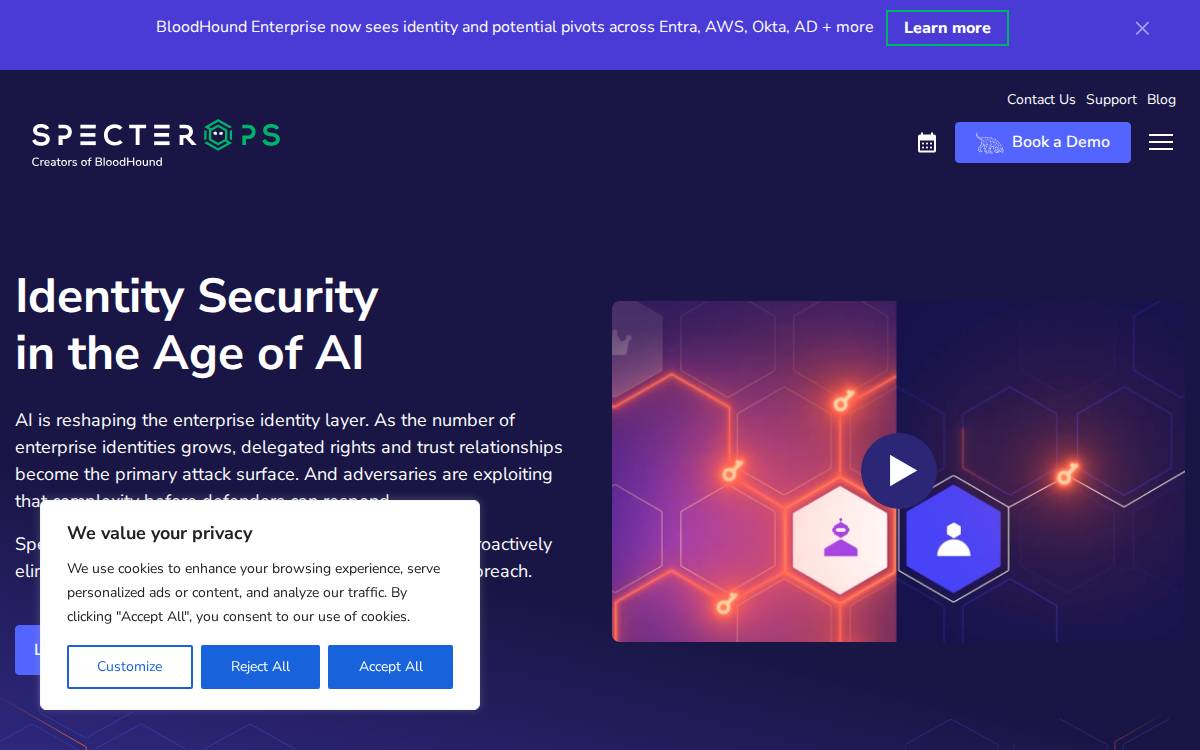 Specter OPS website preview