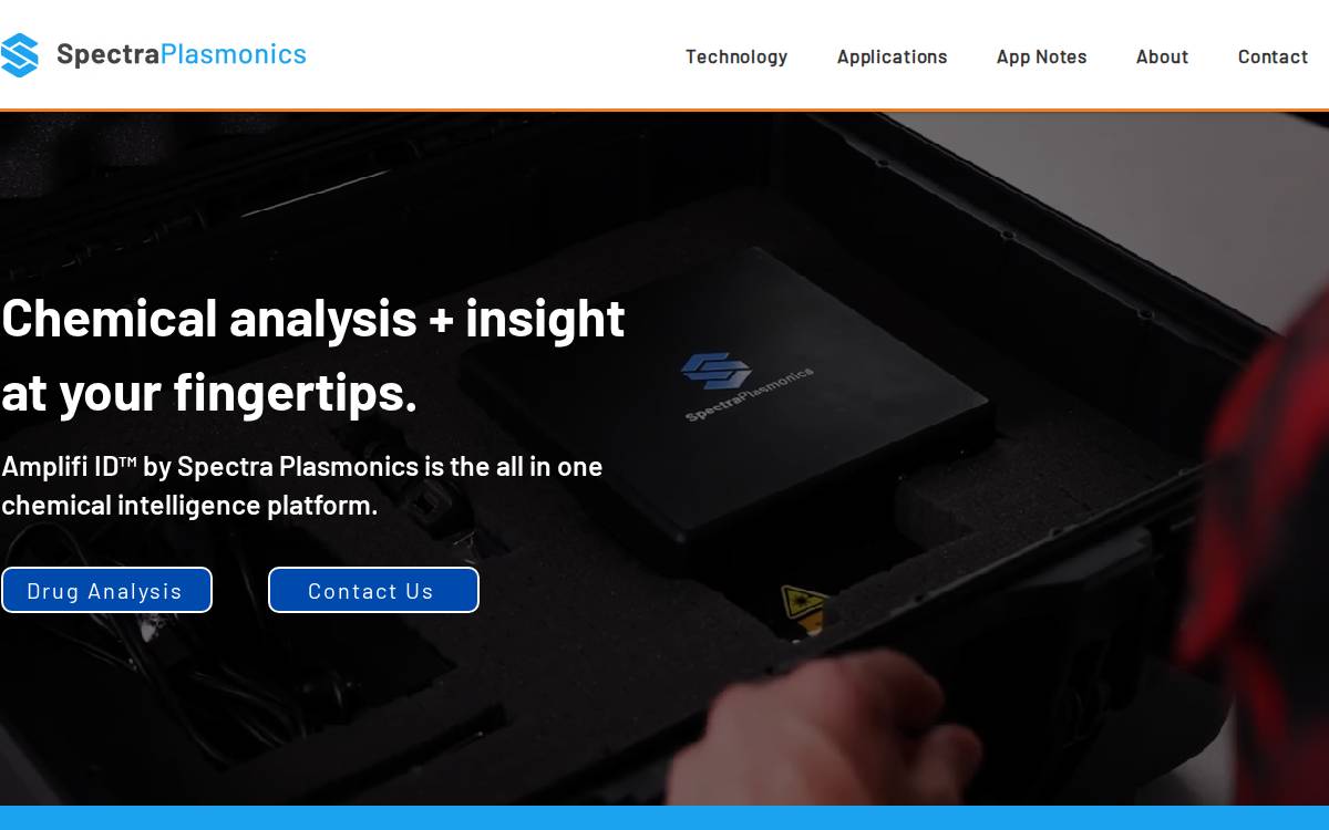 Spectra Plasmonics Inc. website preview