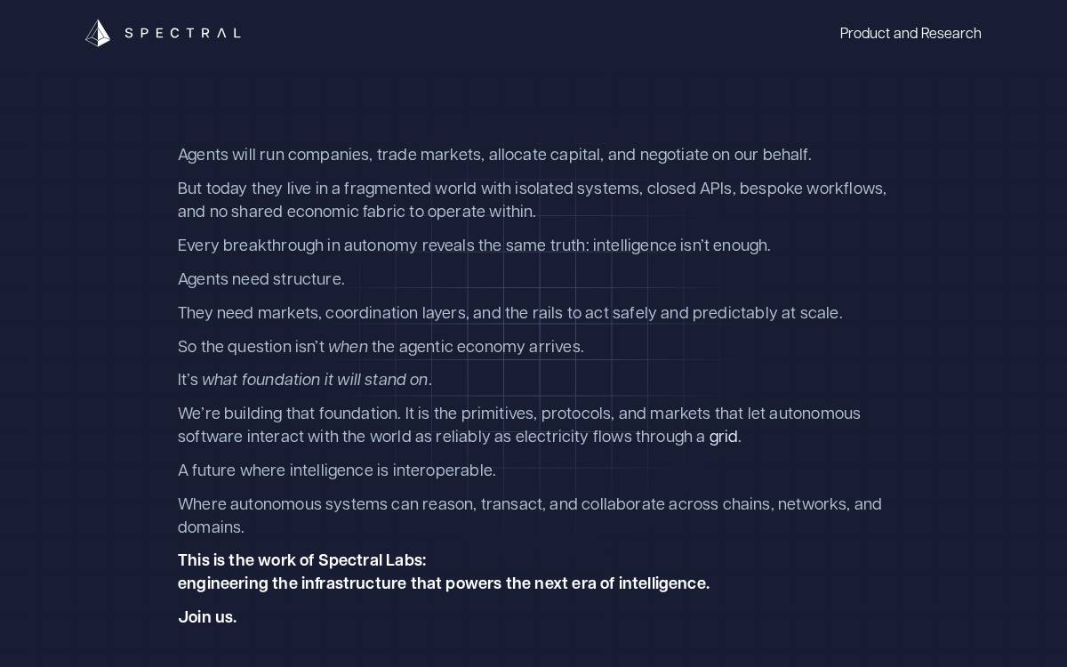 Spectral Labs website preview