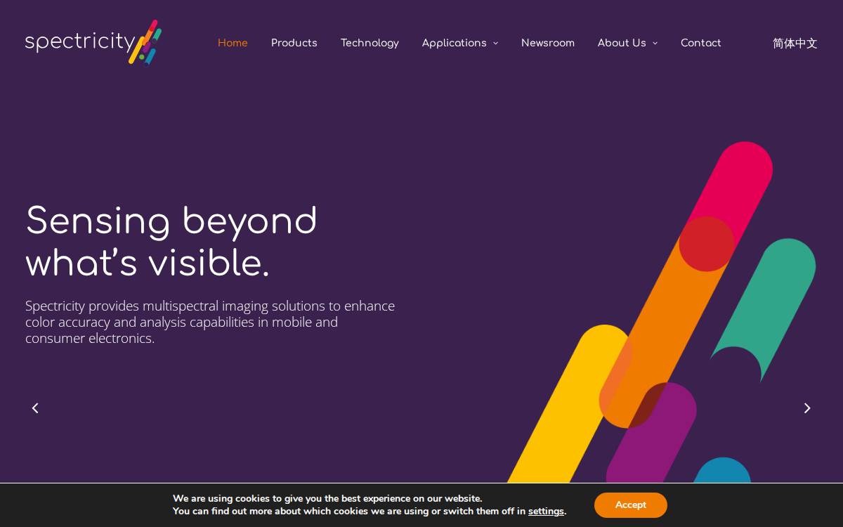 Spectricity website preview