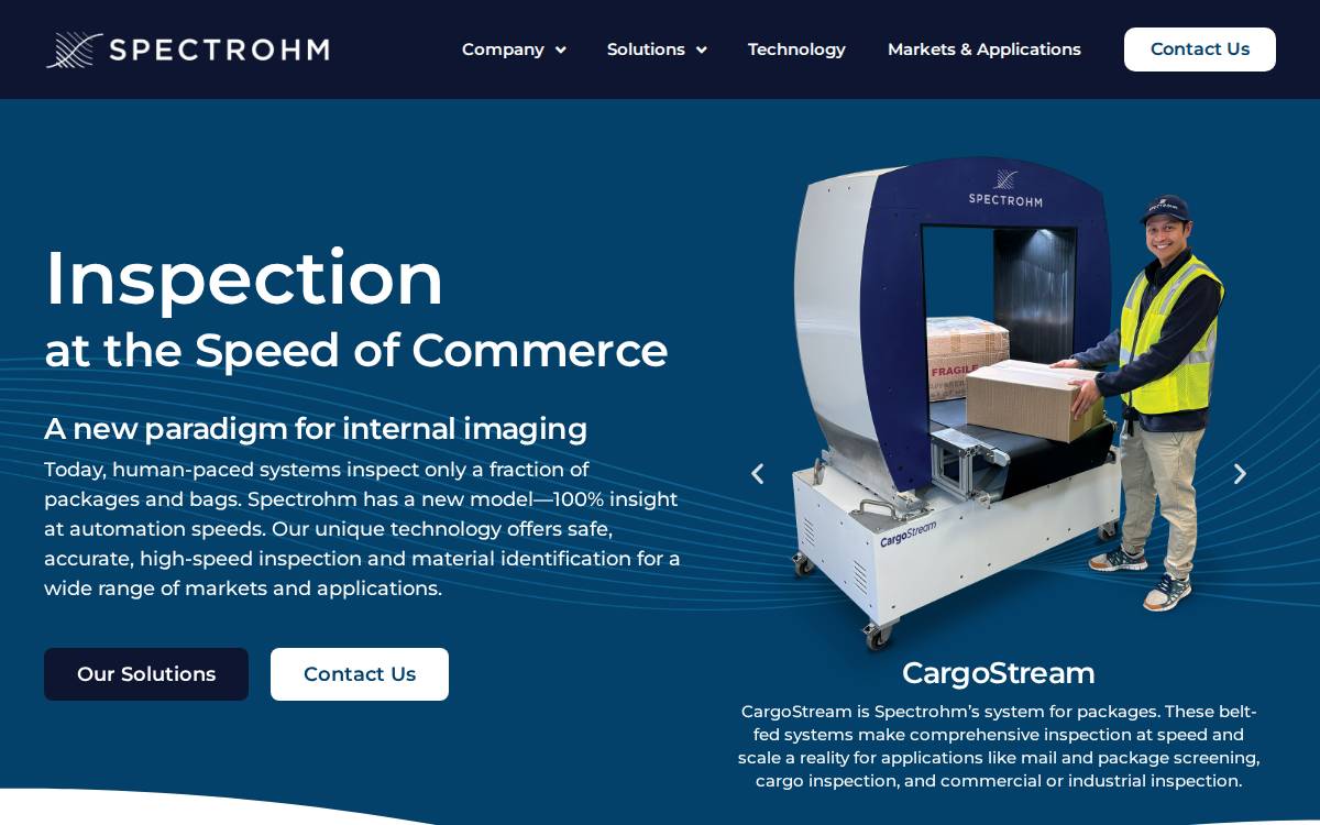 Spectrohm website preview