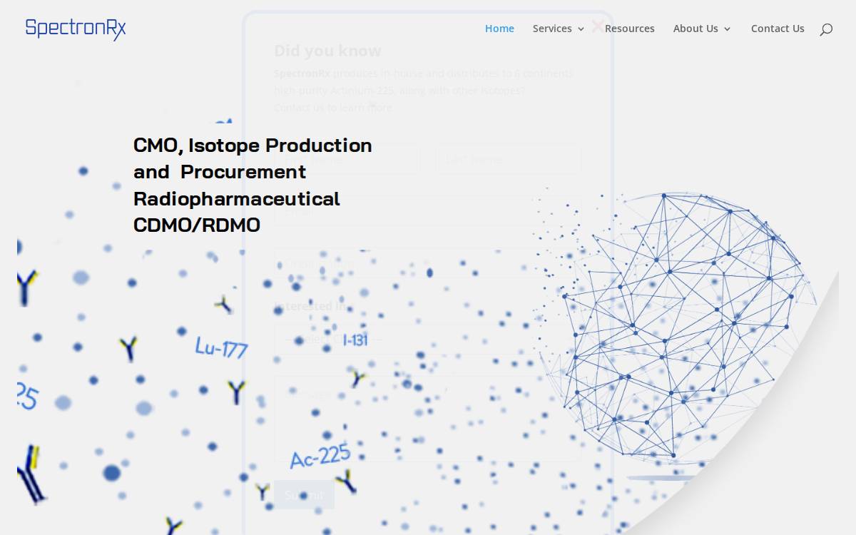 Spectronrx website preview