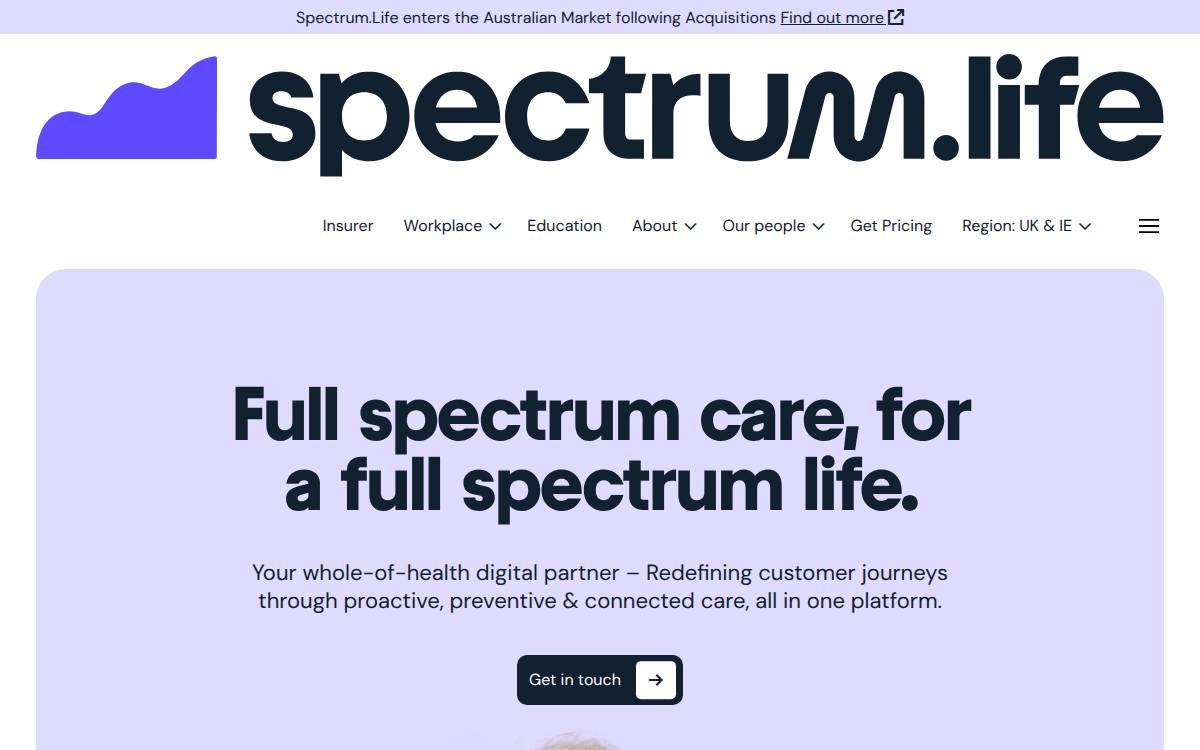 Spectrum website preview