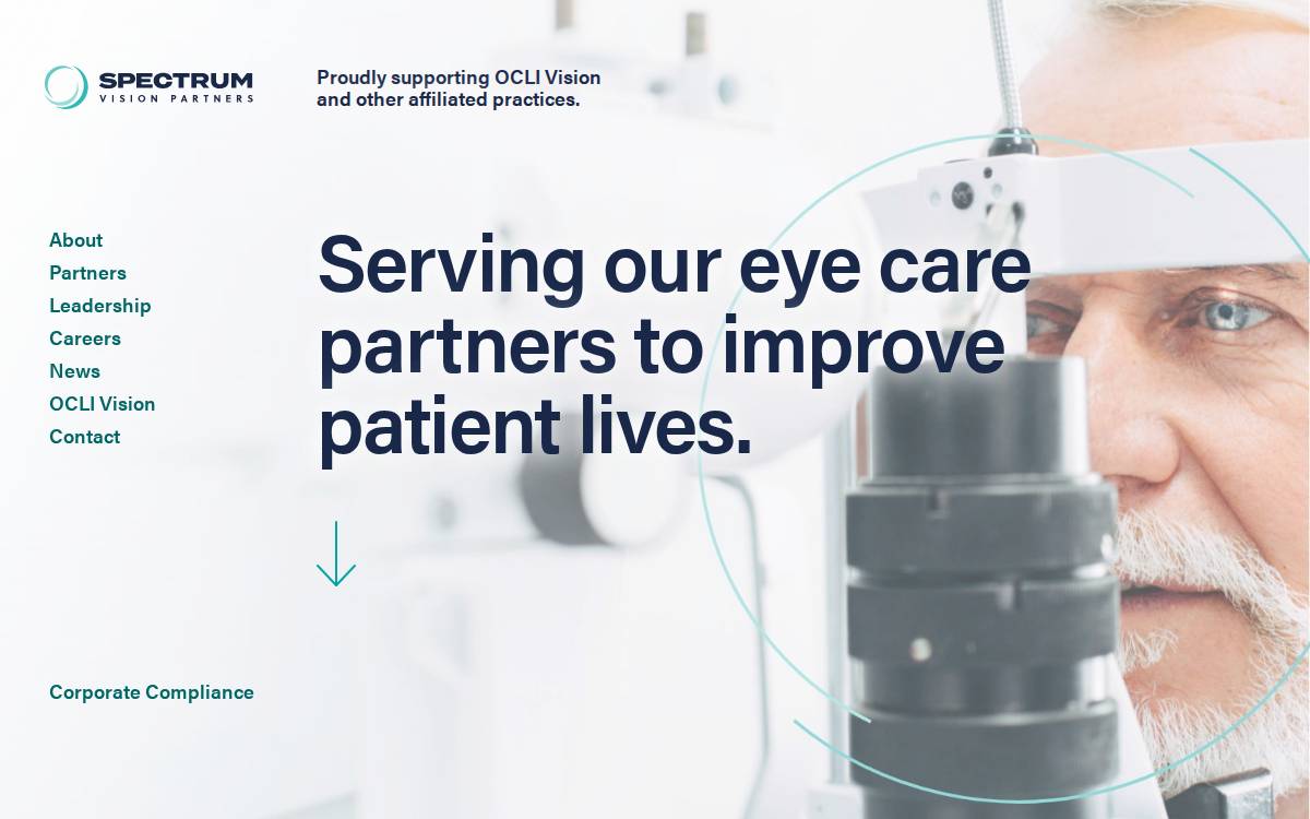 Spectrum Vision Partners website preview