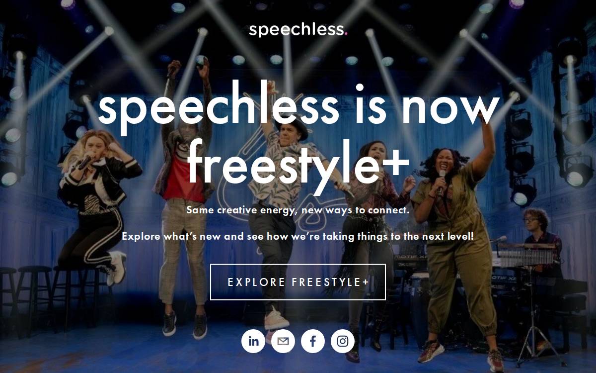 Speechless website preview
