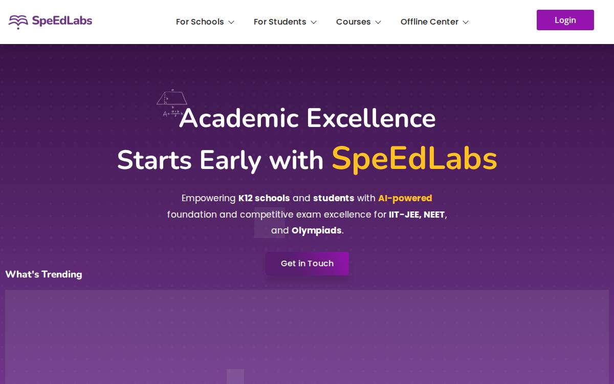 Speedlab website preview