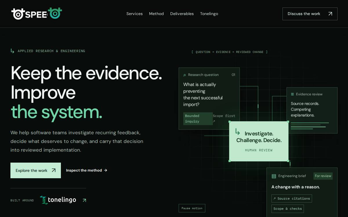 SPEEQO website preview