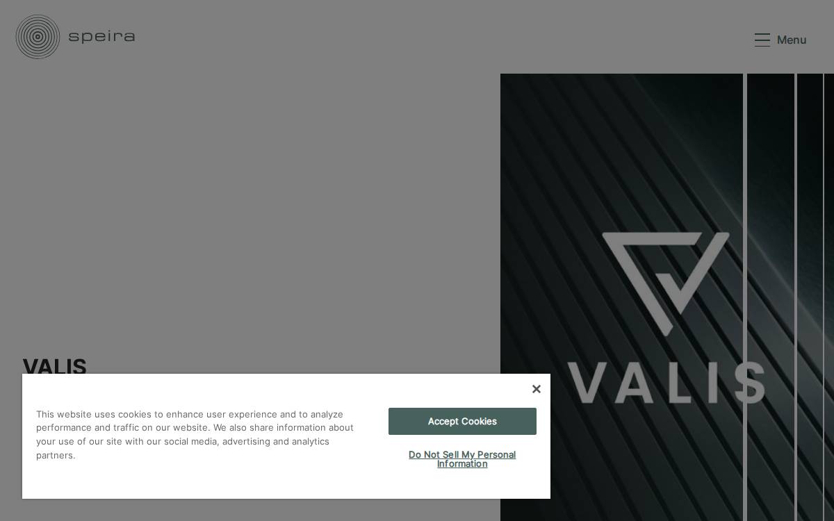 Speira website preview