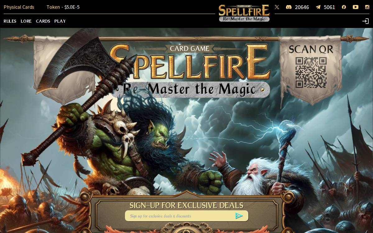Spellfire website preview