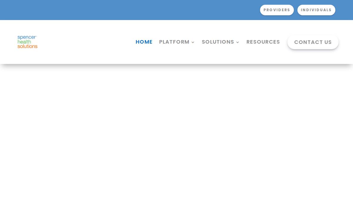 Spencer Health Solutions website preview