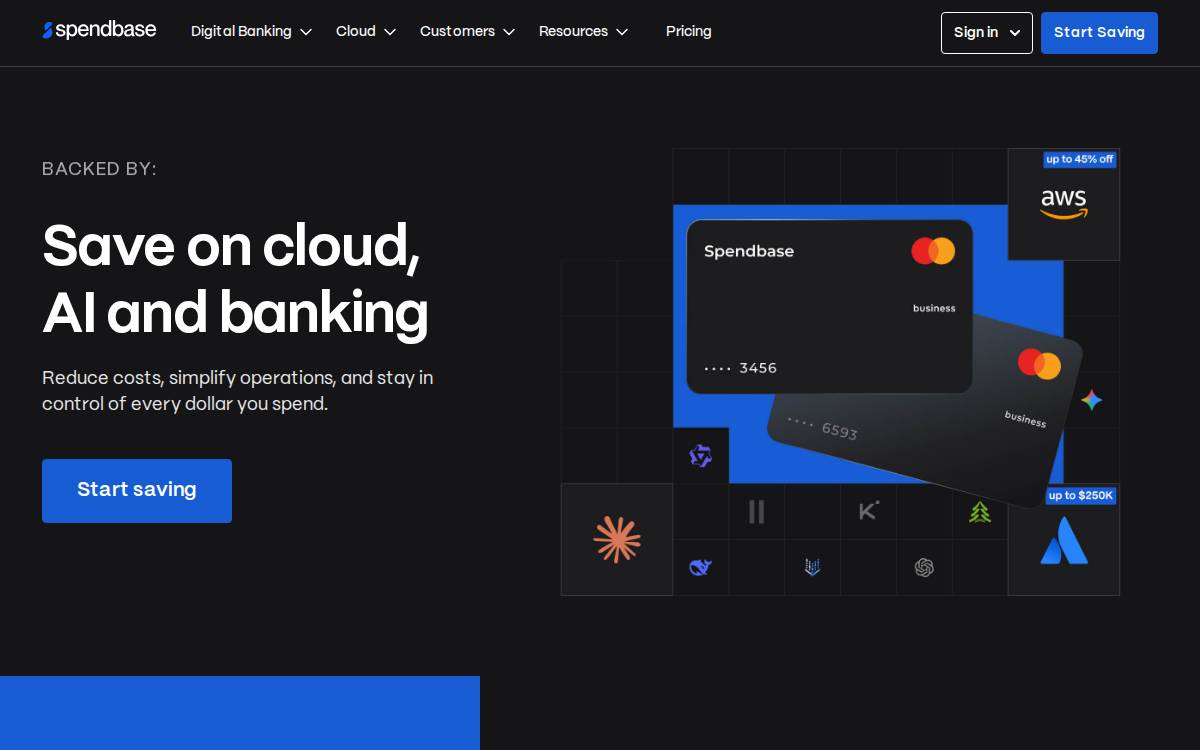Spendbase website preview