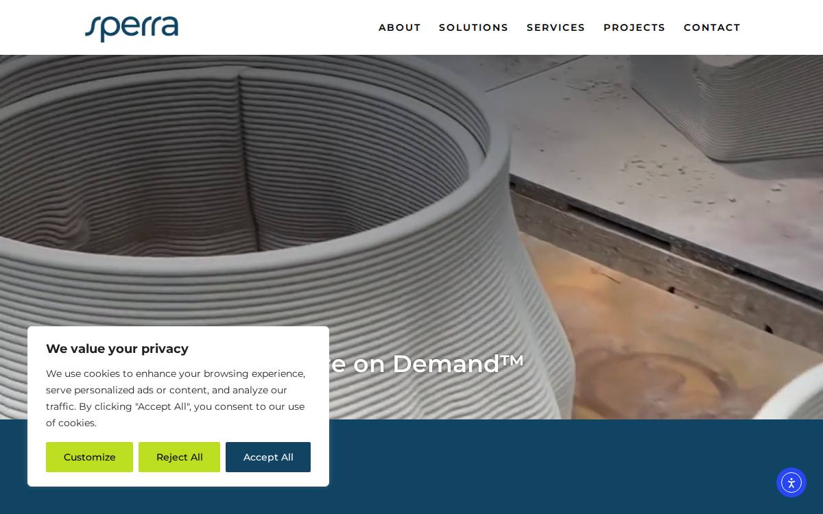 Sperra Inc. website preview
