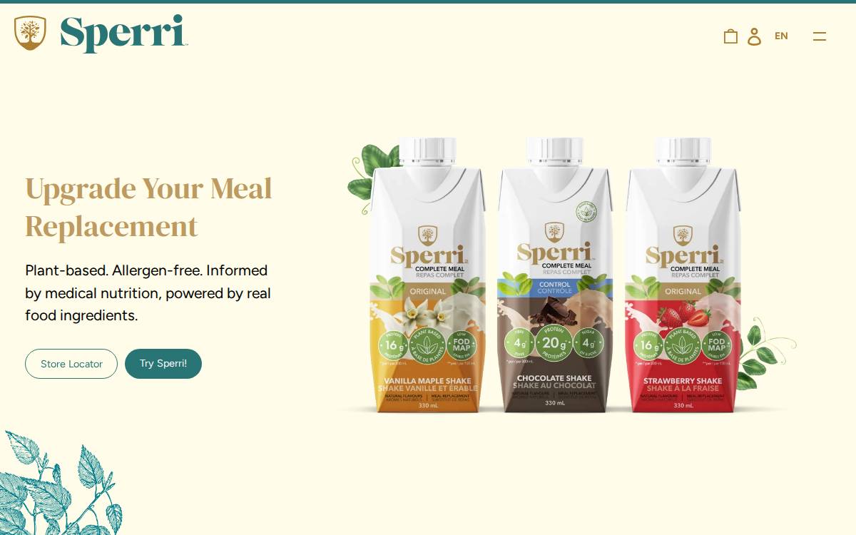 Sperri website preview