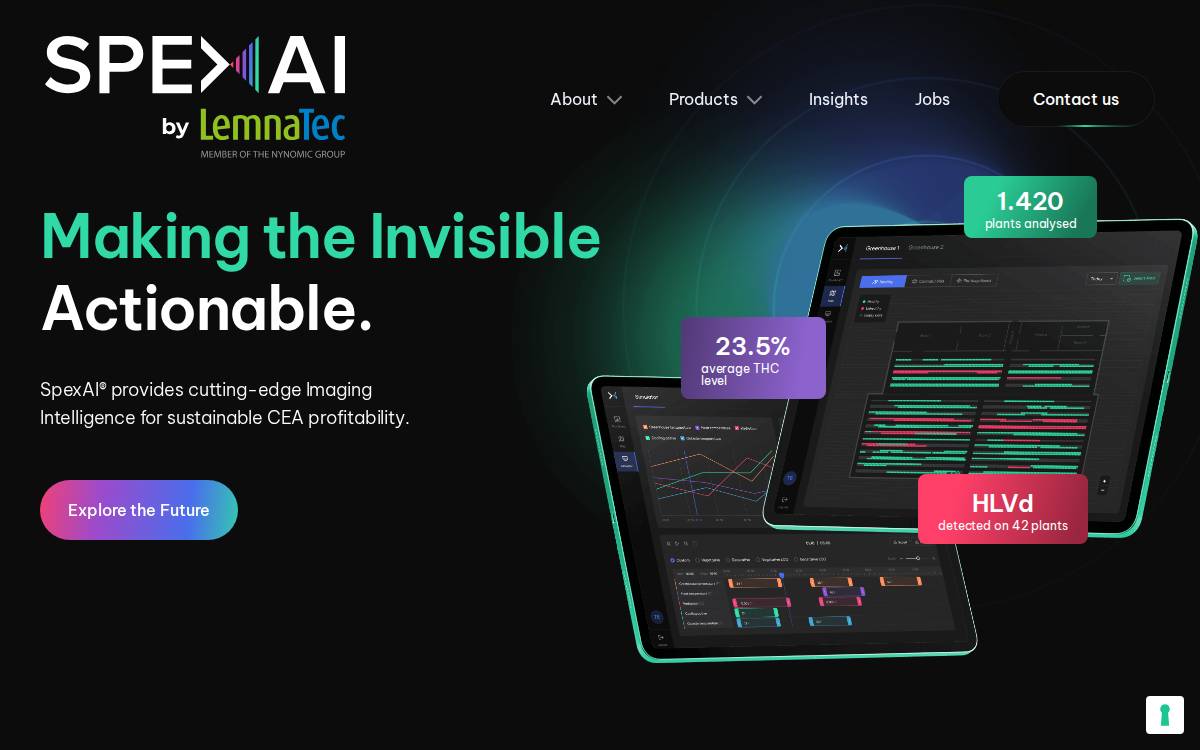 SpexAI website preview