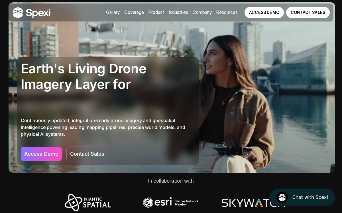 Spexi Geospatial website preview
