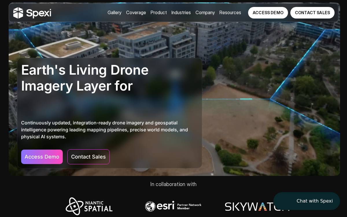 Spexi website preview
