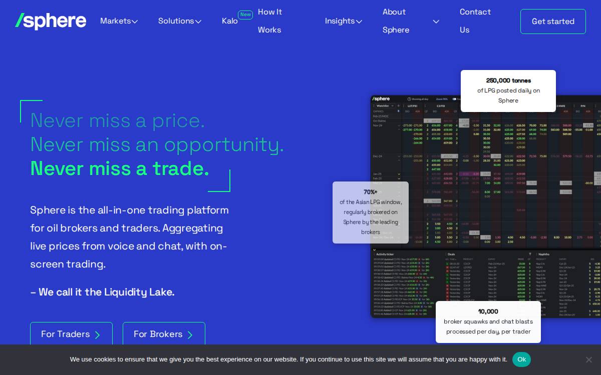 Sphere website preview