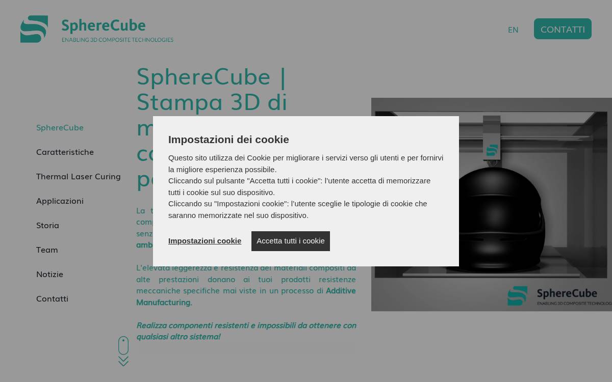 Spherecube website preview