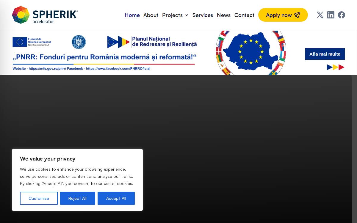 Spherik website preview