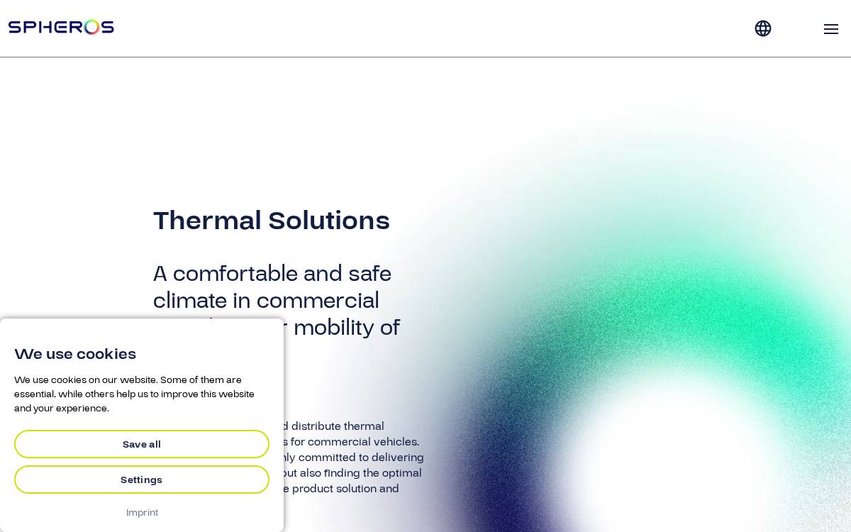 Spheros website preview