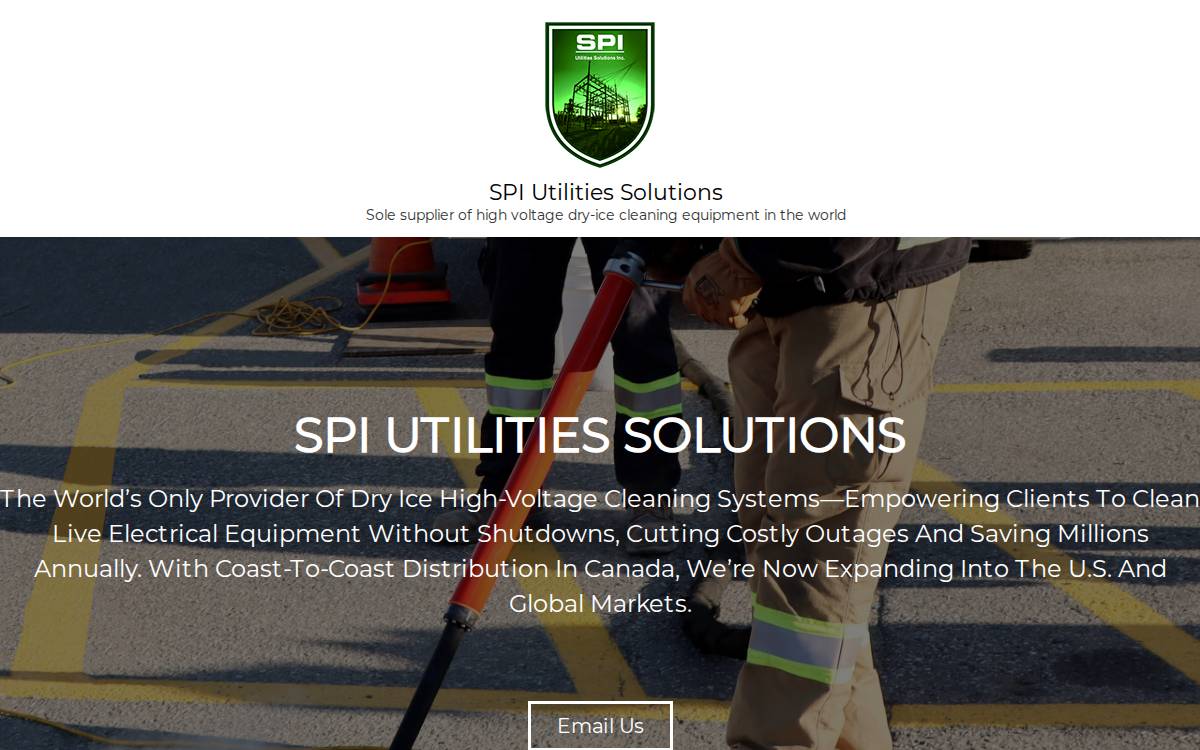 SPI Utilities Solutions website preview