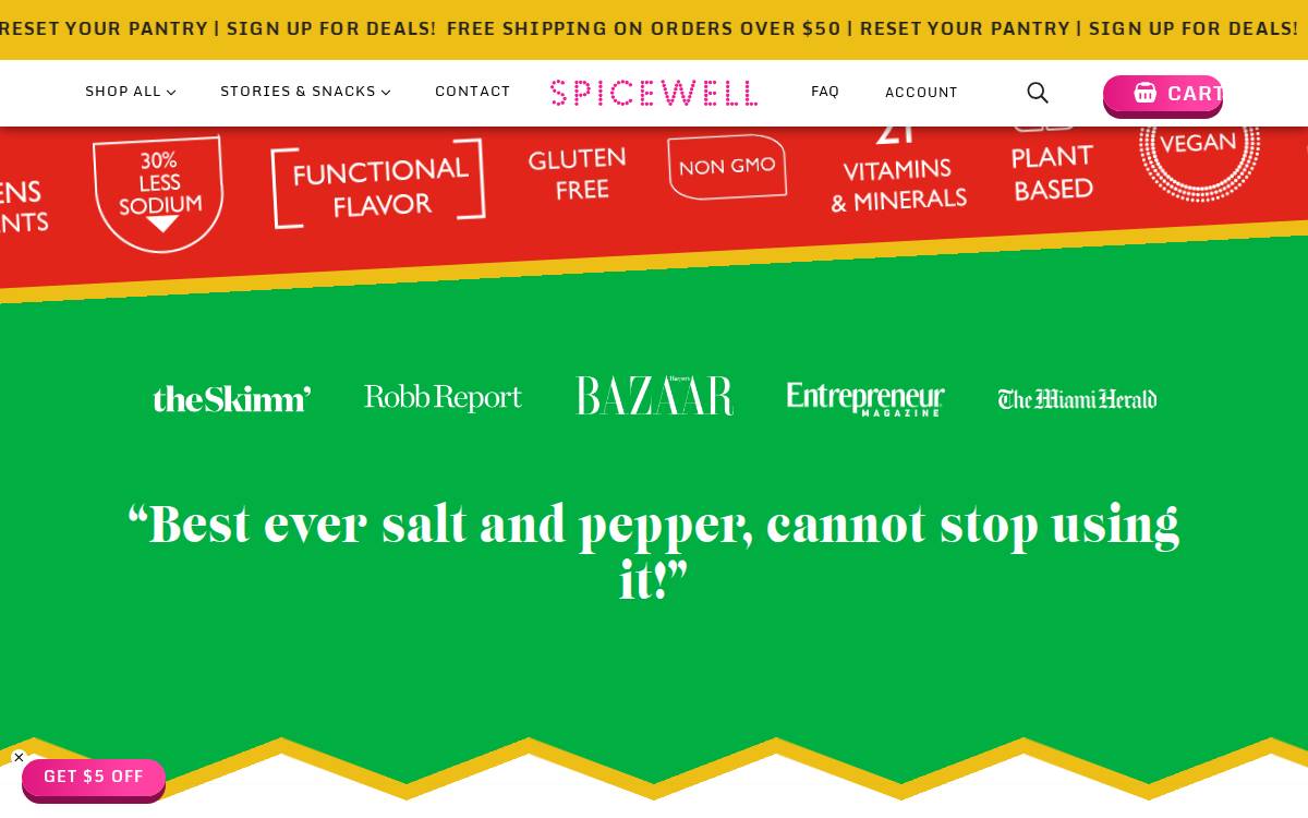 Spicewell website preview