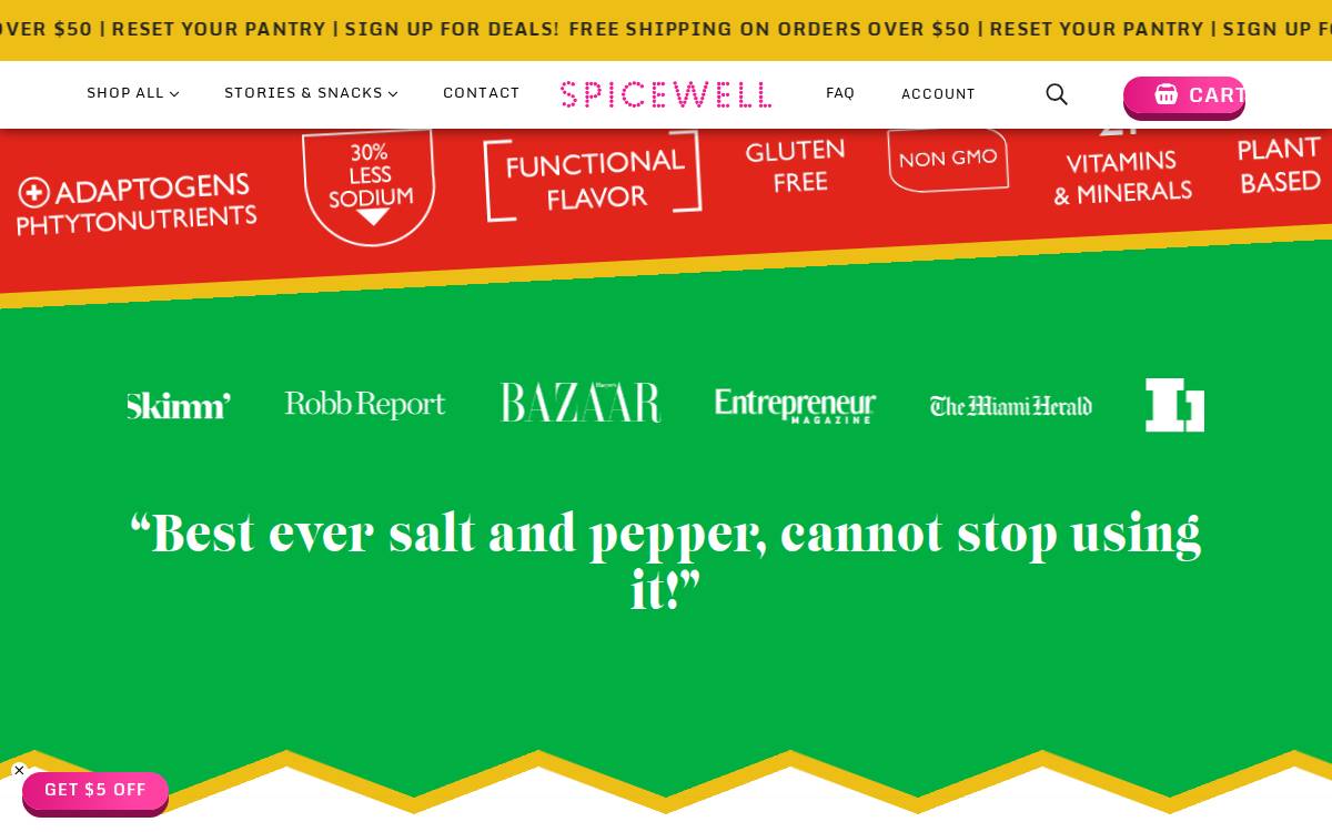 Spicewell website preview