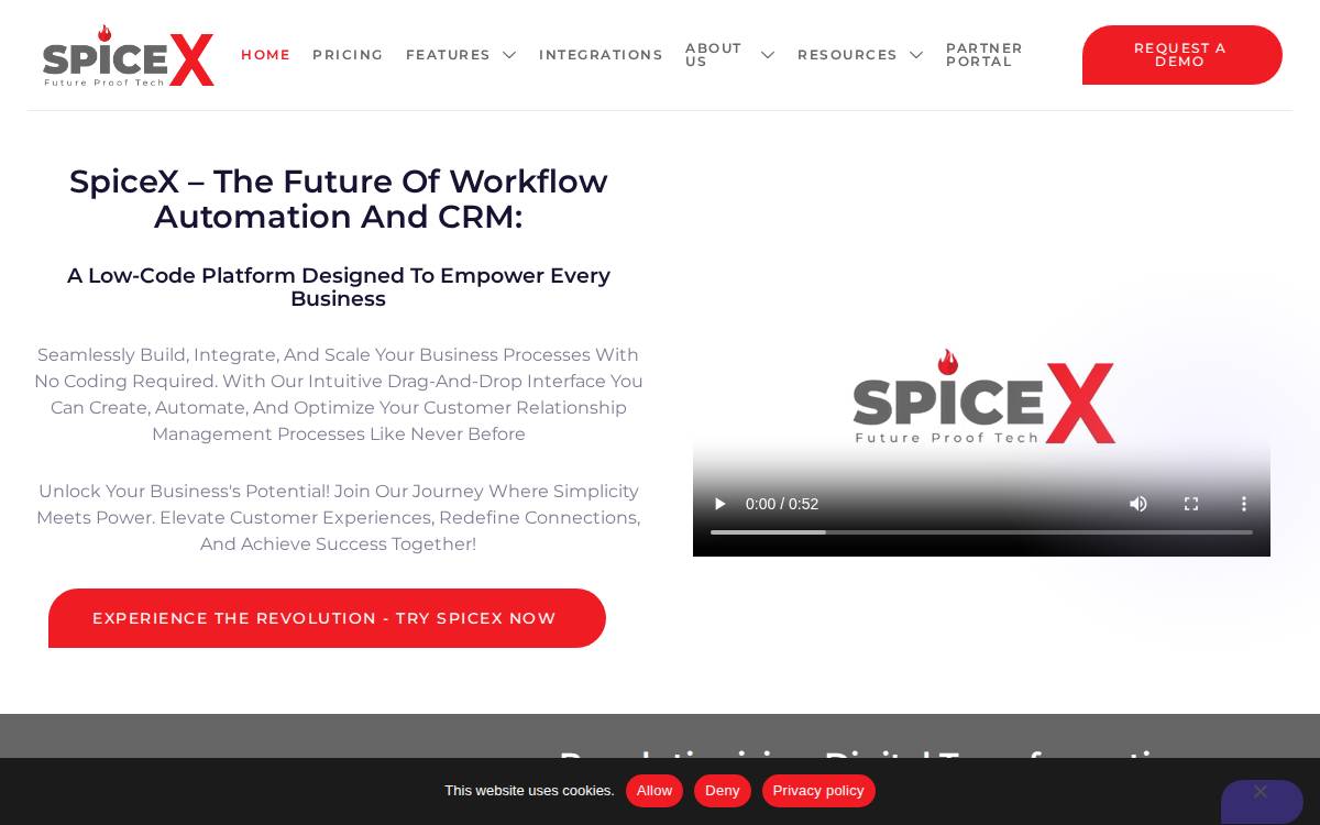 SPICEX website preview
