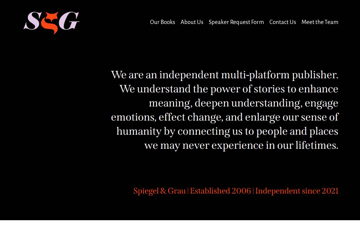 Spiegel & Grau website preview