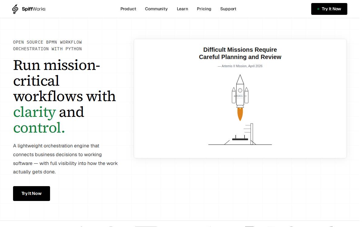 Spiff website preview