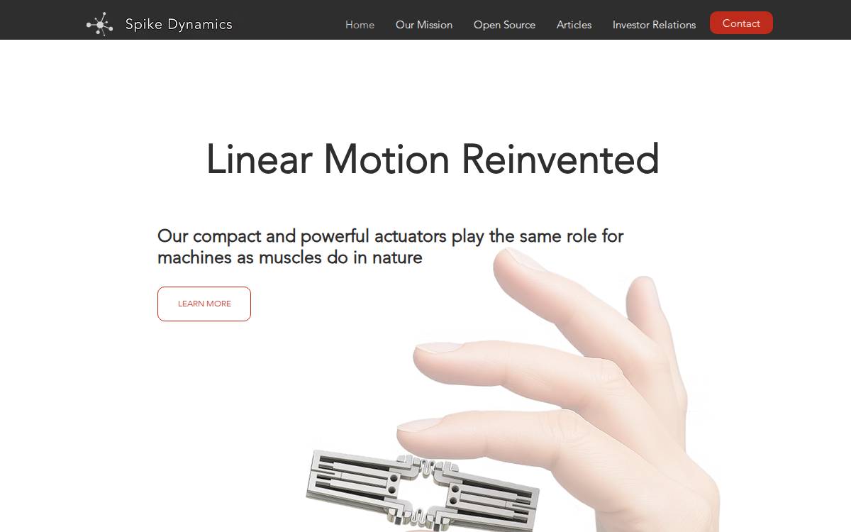 Spike Dynamics website preview