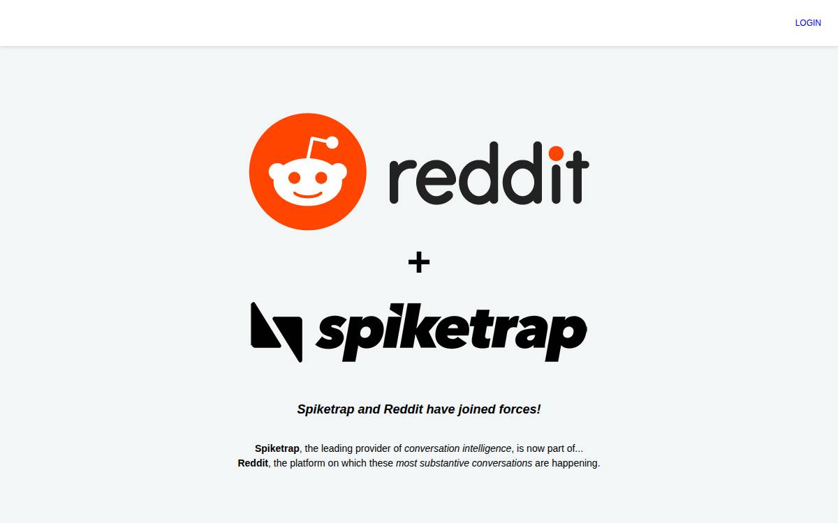 Spiketrap website preview