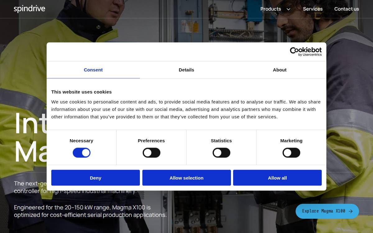 SpinDrive website preview