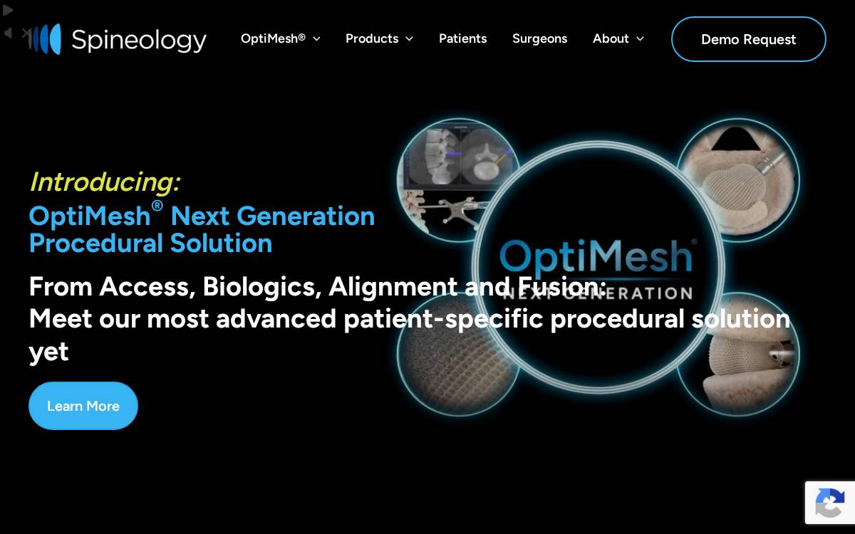 Spineology Inc website preview