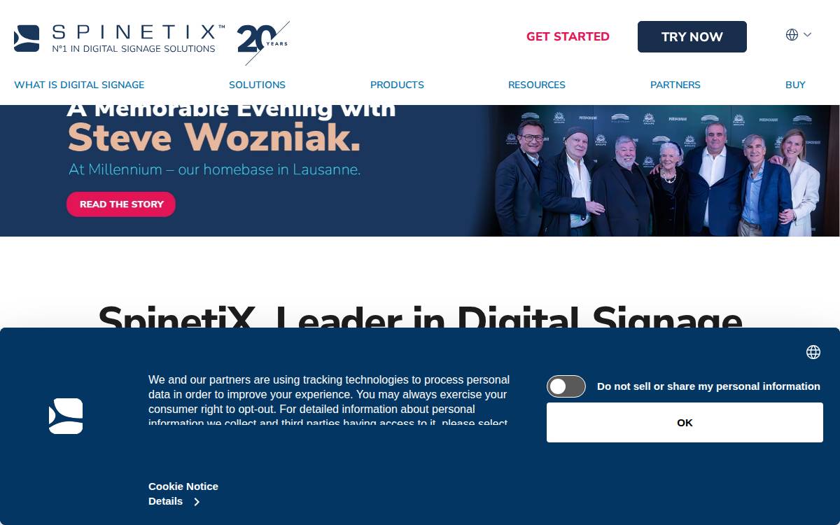 SpinetiX website preview
