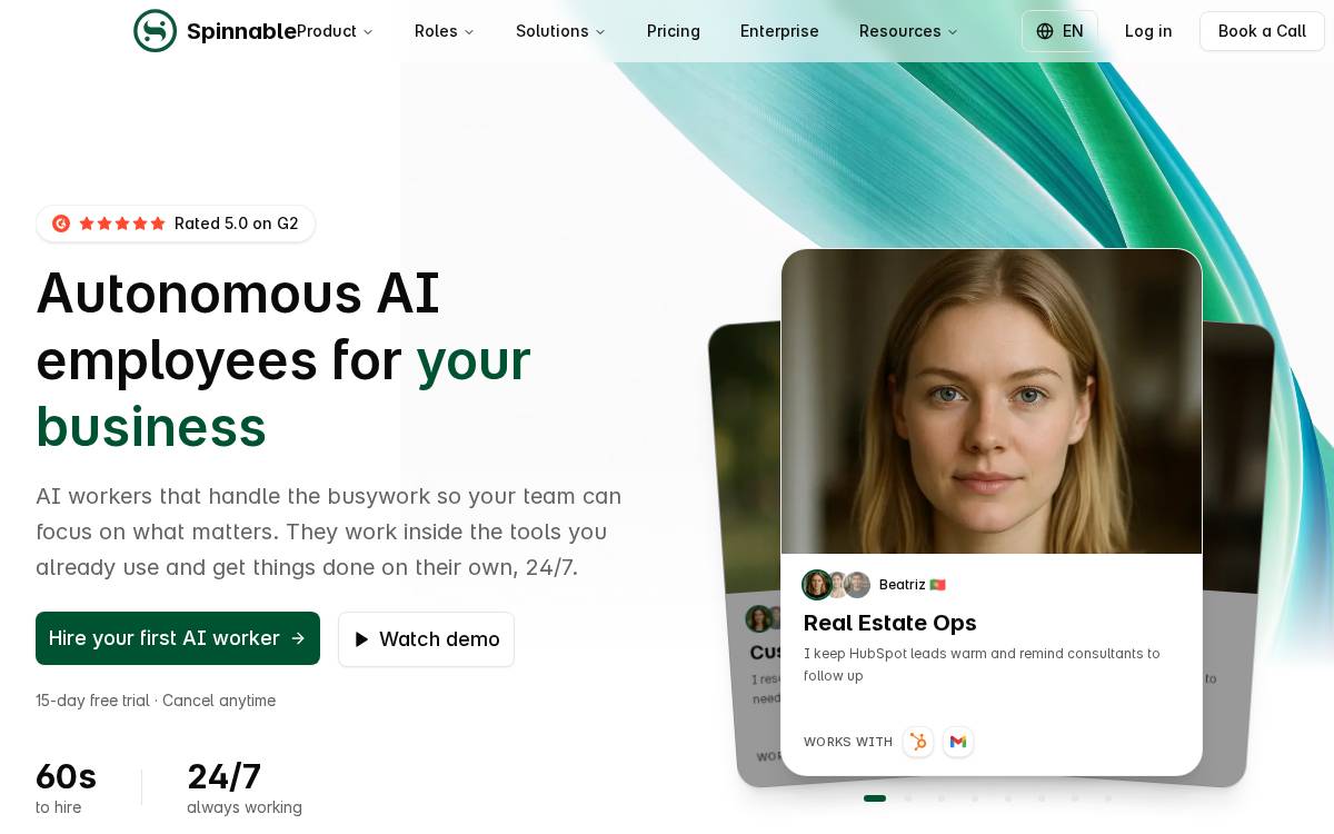 Spinnable website preview