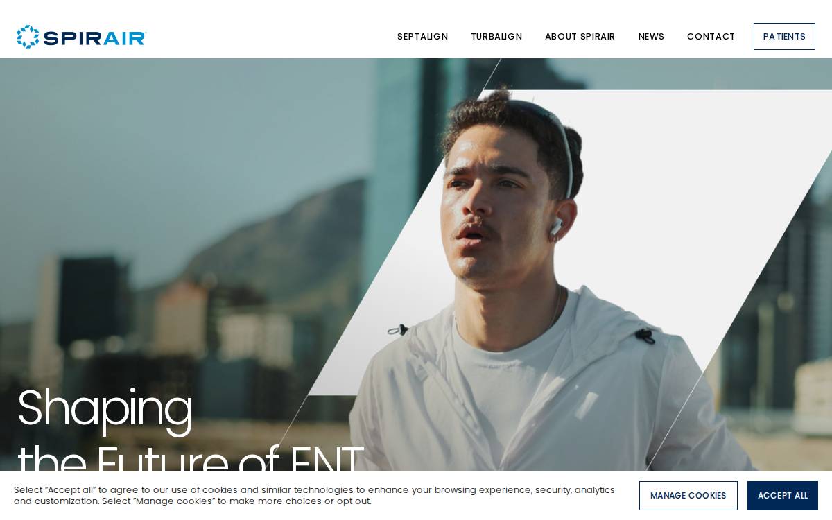 Spirair website preview