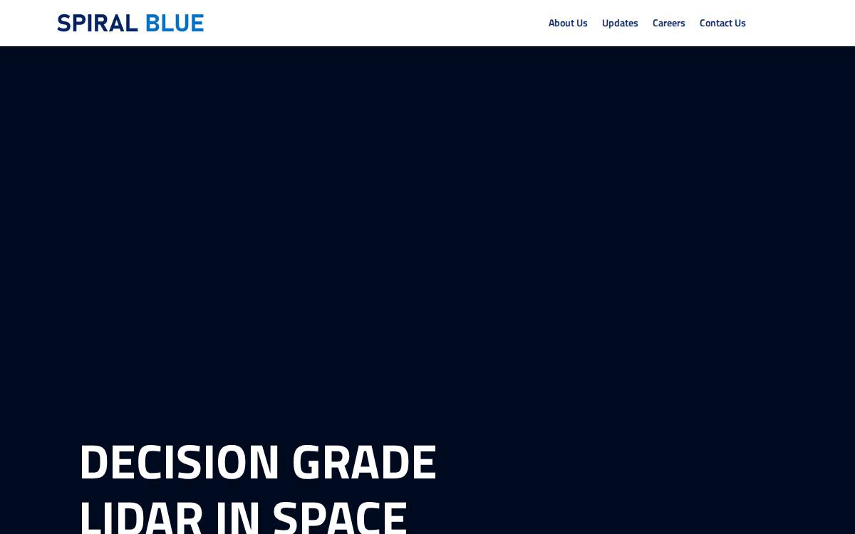 Spiral Blue website preview