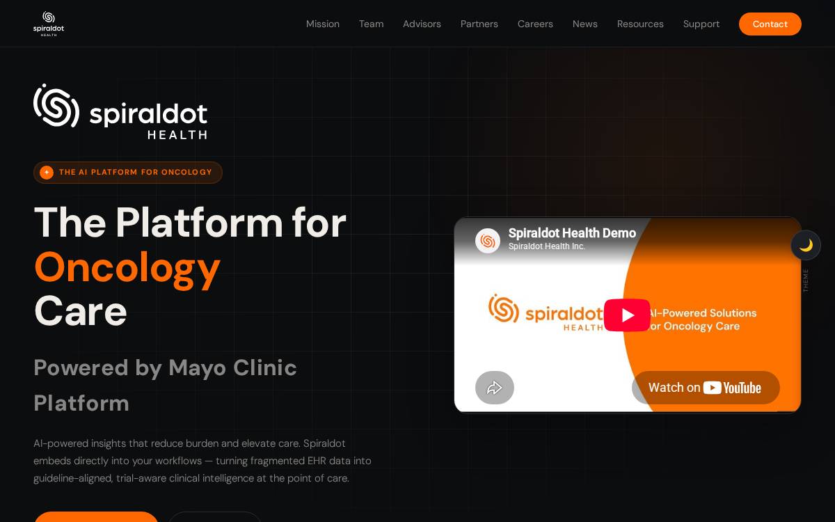 Spiral Dot website preview