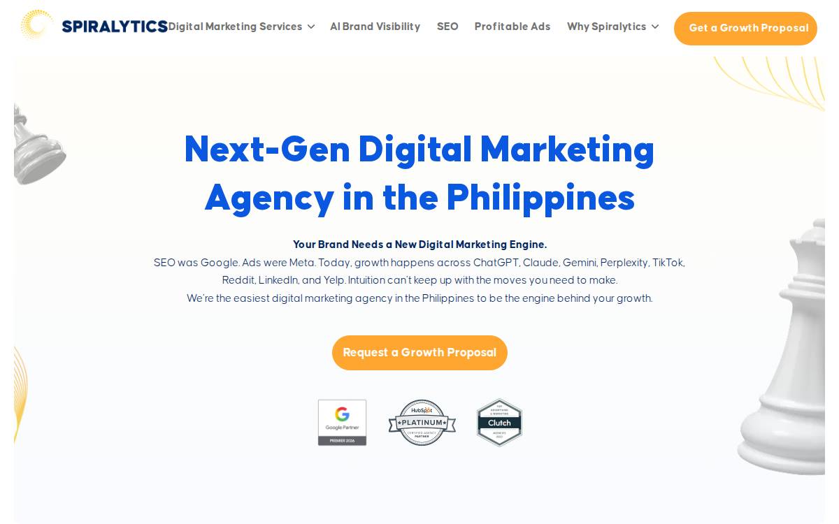 Spiralytics website preview