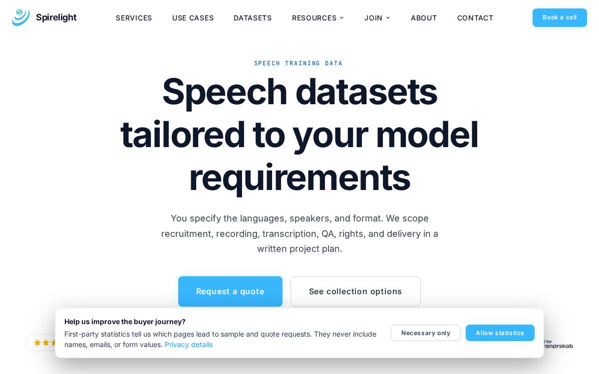 Spire Light website preview