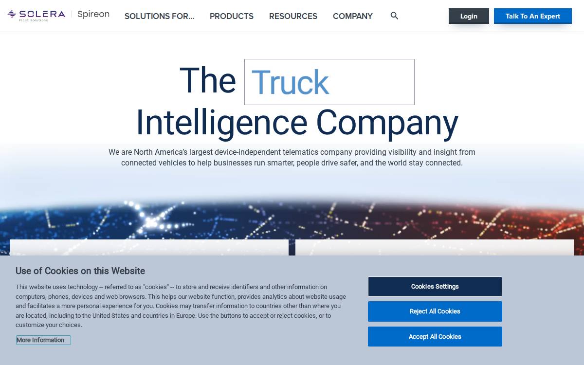 Spireon website preview