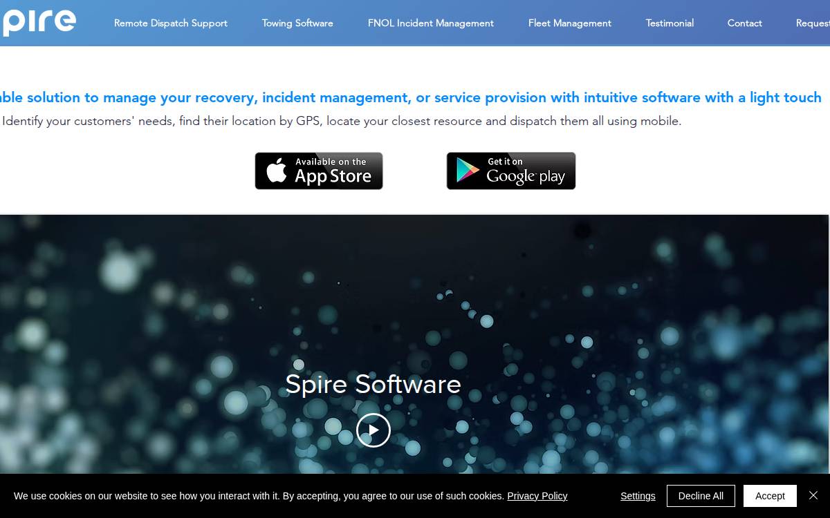 Spiresoftware website preview