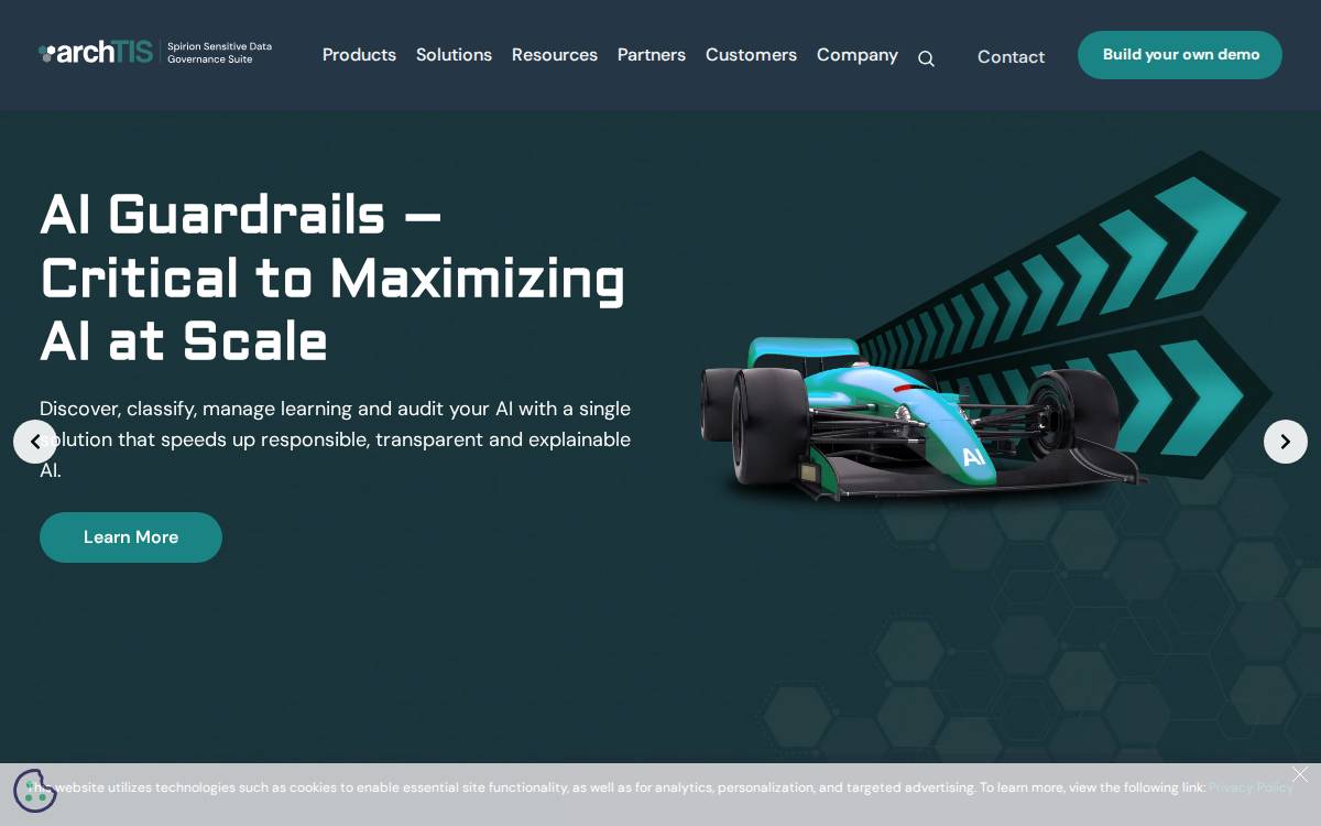 Spirion website preview